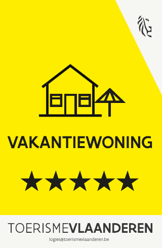Erkende vakantiewoning – 5 sterren – Toerisme Vlaanderen
